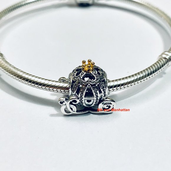 Pandora Charm CINDERELLA's PUMKIN Coach Disney - Picture 10 of 12
